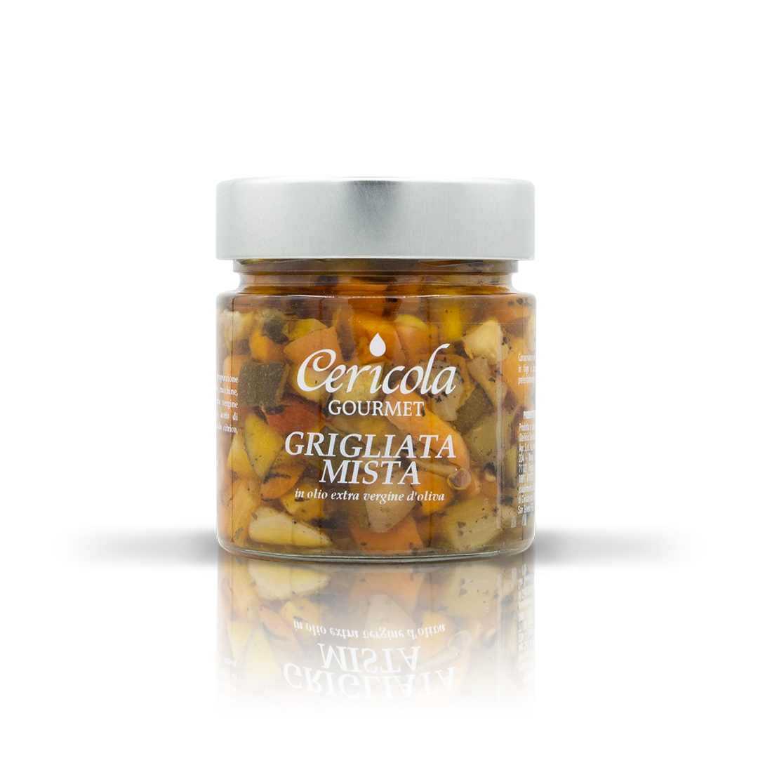 conserva grigliata mista in olio extravergine di oliva oleificio cericola