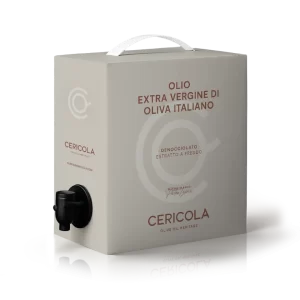 olio extravergine di oliva blend denocciolato a freddo bag in box 1l oleificio cericola