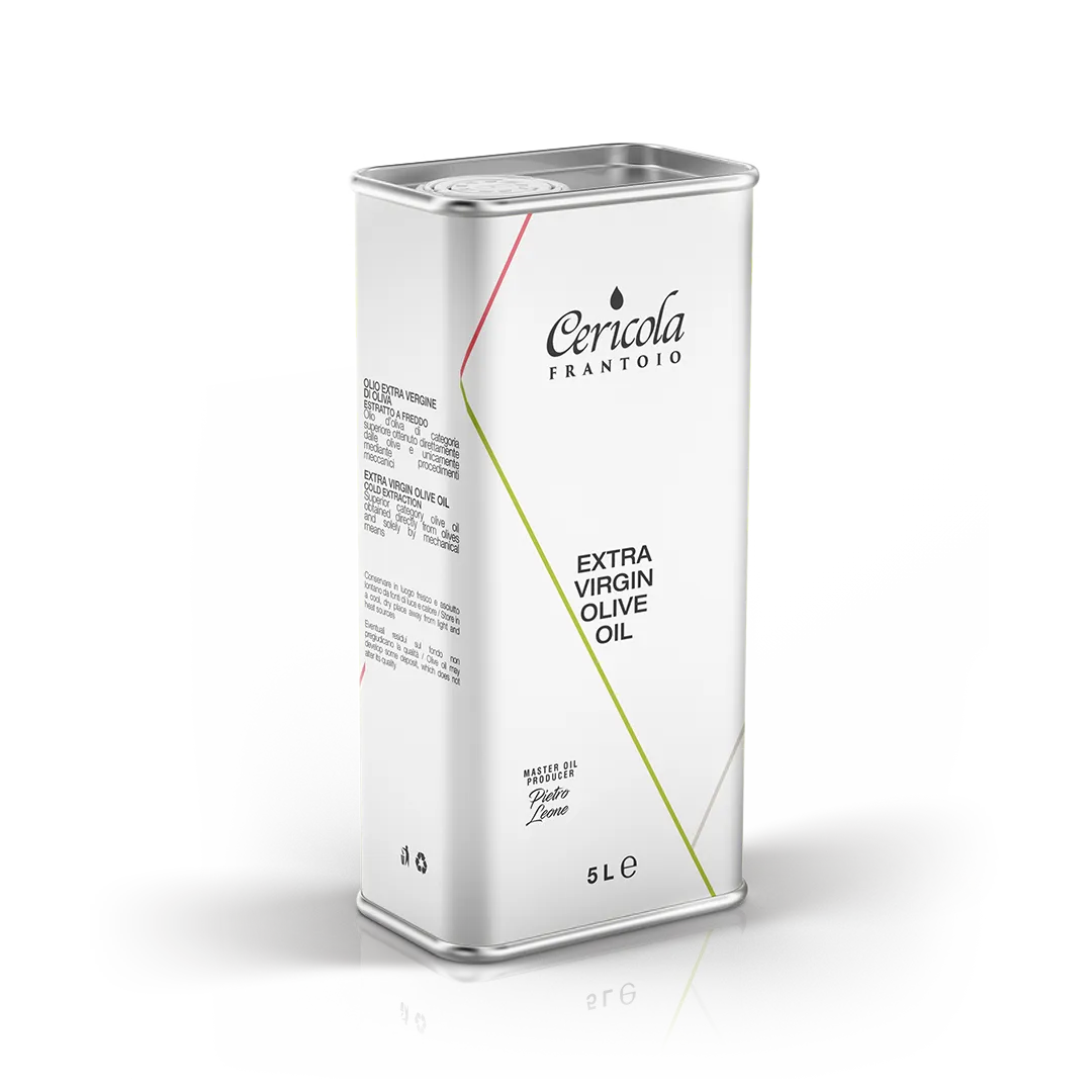 olio extravergine di oliva blend denocciolato latta 5l oleificio cerciola