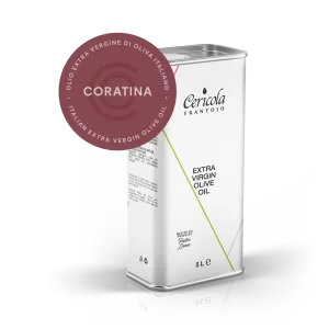 olio extravergine di oliva coratina denocciolato latta 5l oleificio cericola