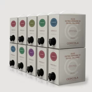 olio extravergine di oliva denocciolato a freddo promo bag in box 10 pezzi 5l oleificio cericola