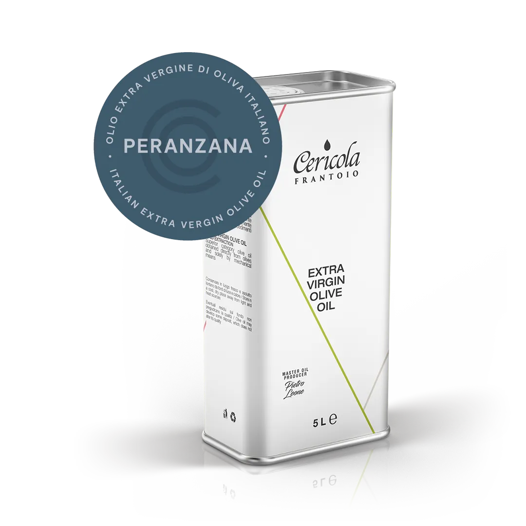 olio extravergine di oliva peranzana denocciolato latta 5l oleificio cericola