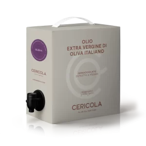 olio extravergine di oliva superintensivo oliana denocciolato a freddo monocultivar bag in box 1l oleificio cericola